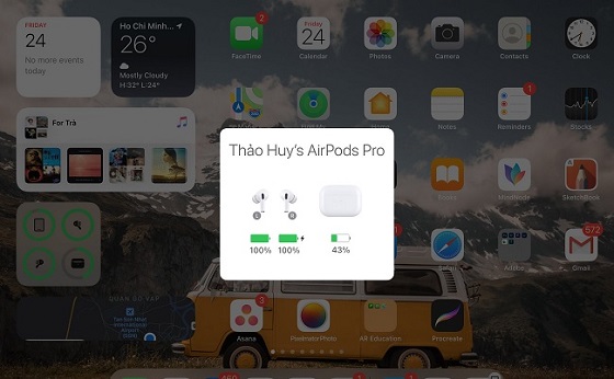 Kiểm tra kết nối Airpods với iphone