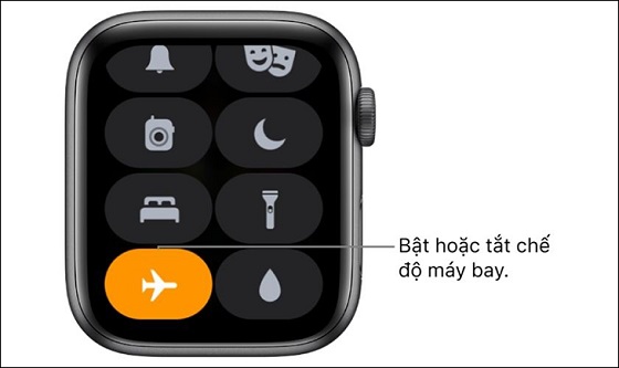 Bật, tắt chế độ máy bay trên Apple Watch