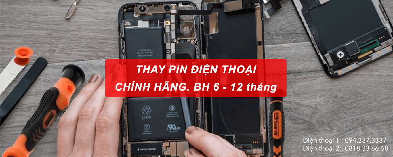 Thay pin điện thoại chính hãng