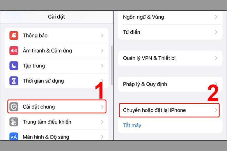 Khôi phục tin nhắn iphone bằng iCloud 1