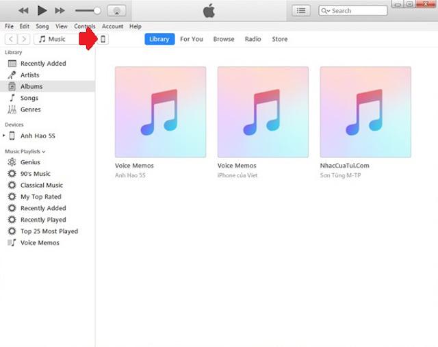 Cách tải ảnh từ máy tính vào iPhone qua iTunes