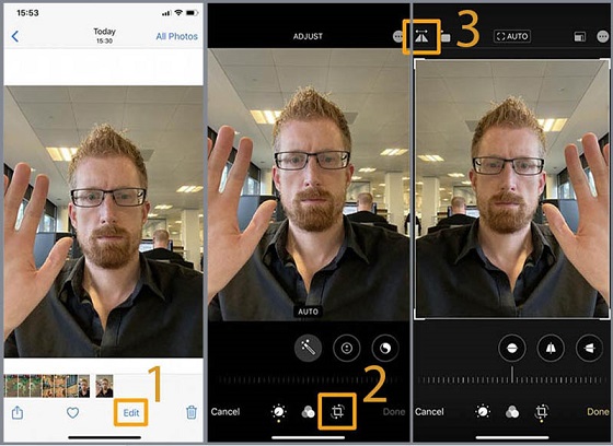 2 Cách lật ảnh Selfie trên iPhone - YouTube