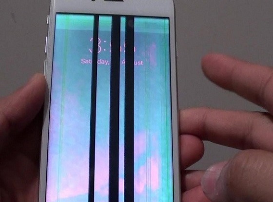 Dấu hiệu nhận biết màn hình iPhone 6 bị sọc mờ