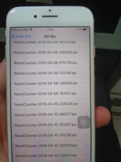 Cách kiểm tra Reset Counter trên iPhone