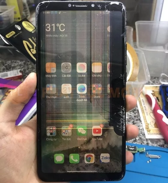 oppo bị hỏng màn hình