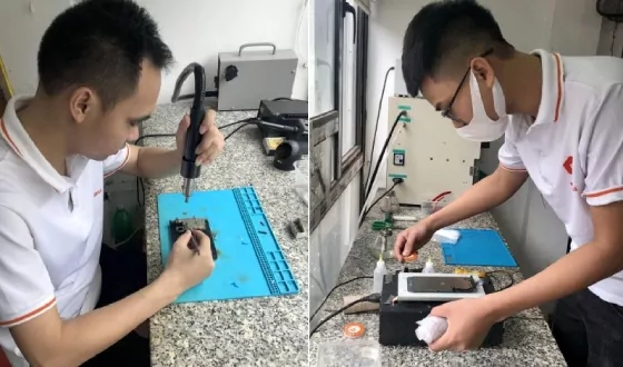 đội ngũ sửa chữa điện thoại tại phát lộc mobile