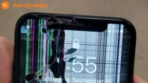 màn hinh iphone bị chảy mực
