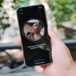 Quét khuôn mặt face id iphone