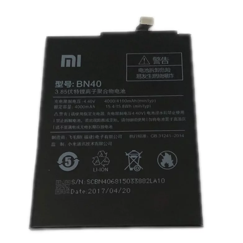 Thay pin xiaomi redmi 4