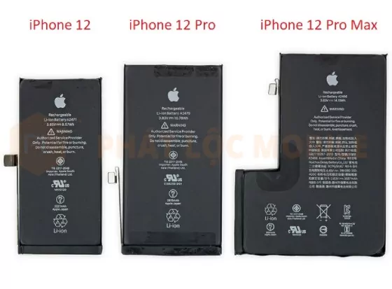 Pin iPhone 12, 12 pro, 12 pro max