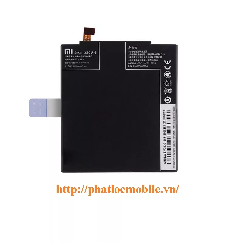 Thay pin xiaomi mi 3