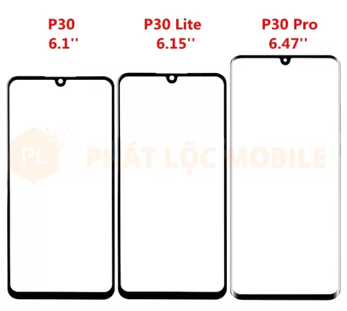 Thay mặt kính huawei p30