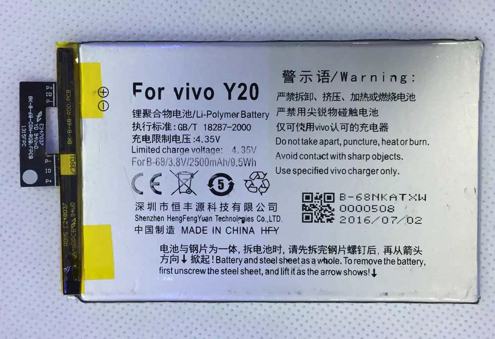 thay pin vivo y20