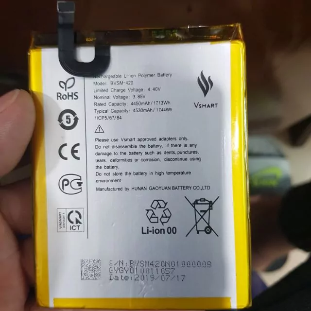 thay pin vsmart joy 2