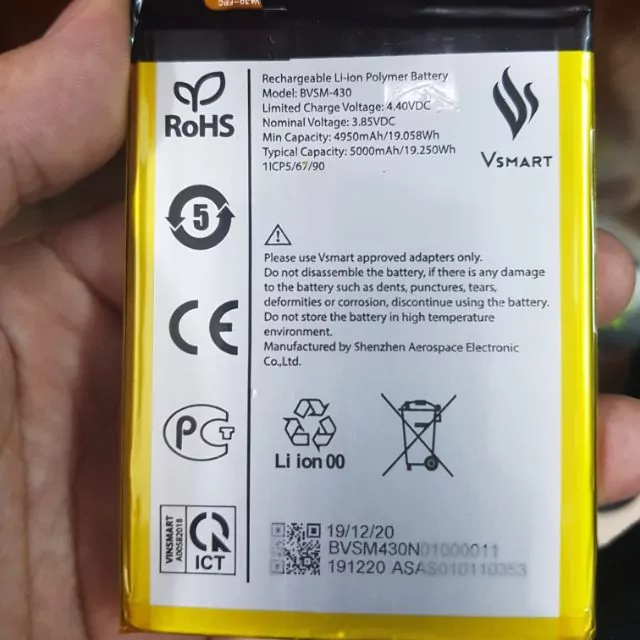 Thay pin vsmart joy 3