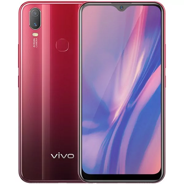 Dành cho Vivo Y11 / Y12 / Y15 / Y17 Bao da điện thoại in nổi bốn lá (Đỏ  hồng)