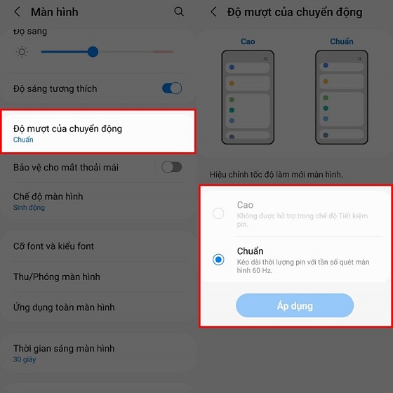 Cách khắc phục màn hình Samsung bị nháy chớp