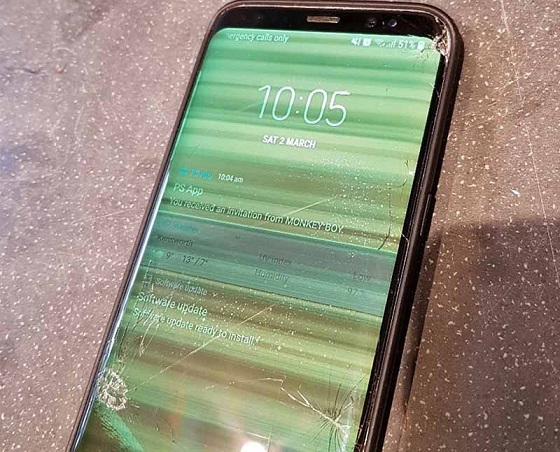 Màn hình Samsung bị sọc