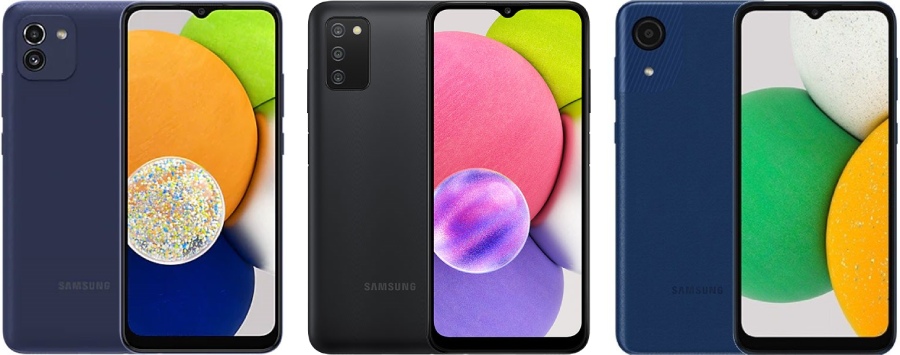 Điện thoại Samsung A03, A03s, A03 Core
