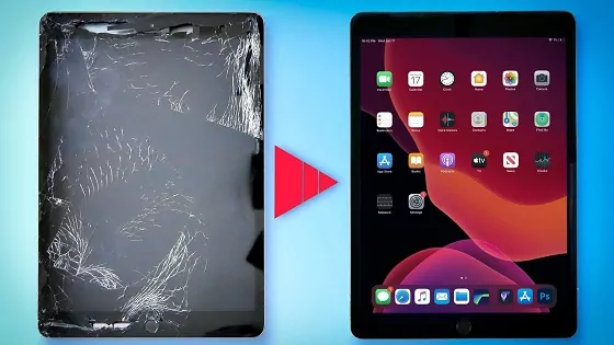 Quá trình thay kính cảm ứng iPad Gen 7