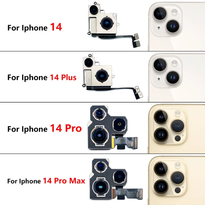 so sánh camera sau của iphone 14, 14 pro, 14 pro max, 14 plus