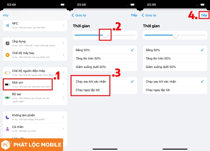 Bật tắt chế độ Nguồn điện thấp tự động bước 2